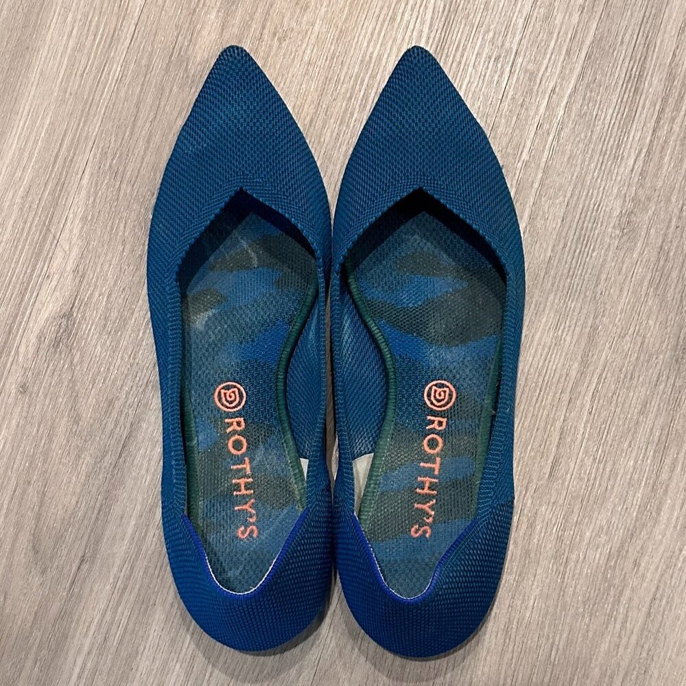 Deep Teal Rothy’s The Point – Size 13
